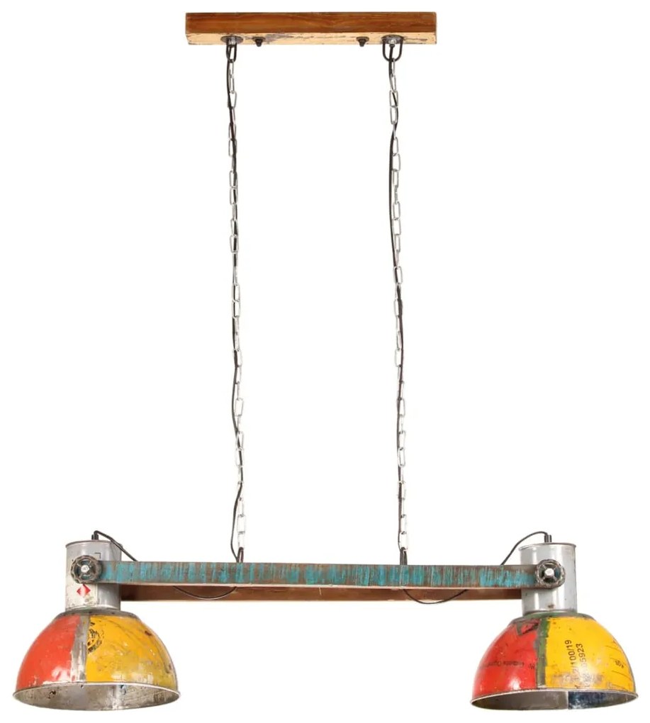 Candeeiro suspenso industrial 25W 111 cm E27 multicor