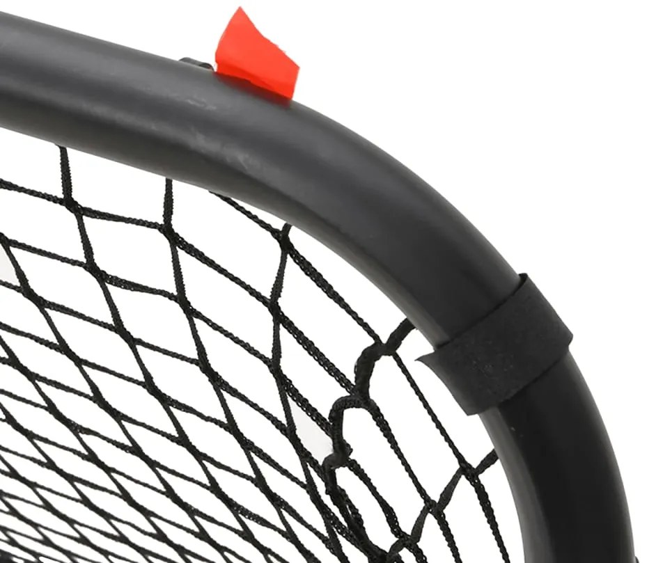 Baliza de futebol com rede 90x48x71 cm aço vermelho e preto