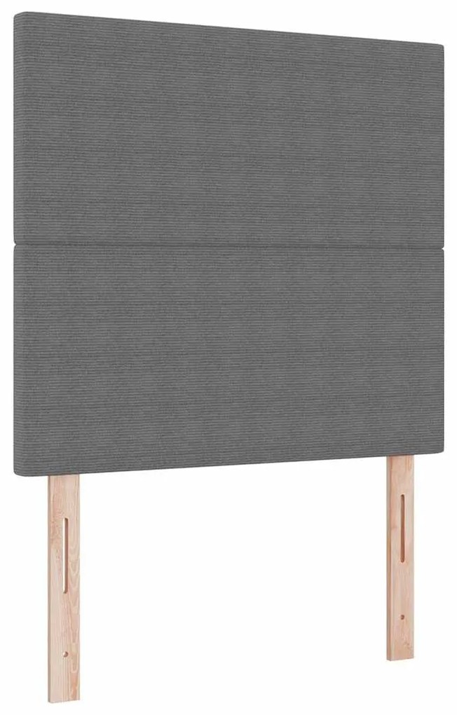 Luz de Cabeceira LED Cinza 90 cm Tecido de Corduroy