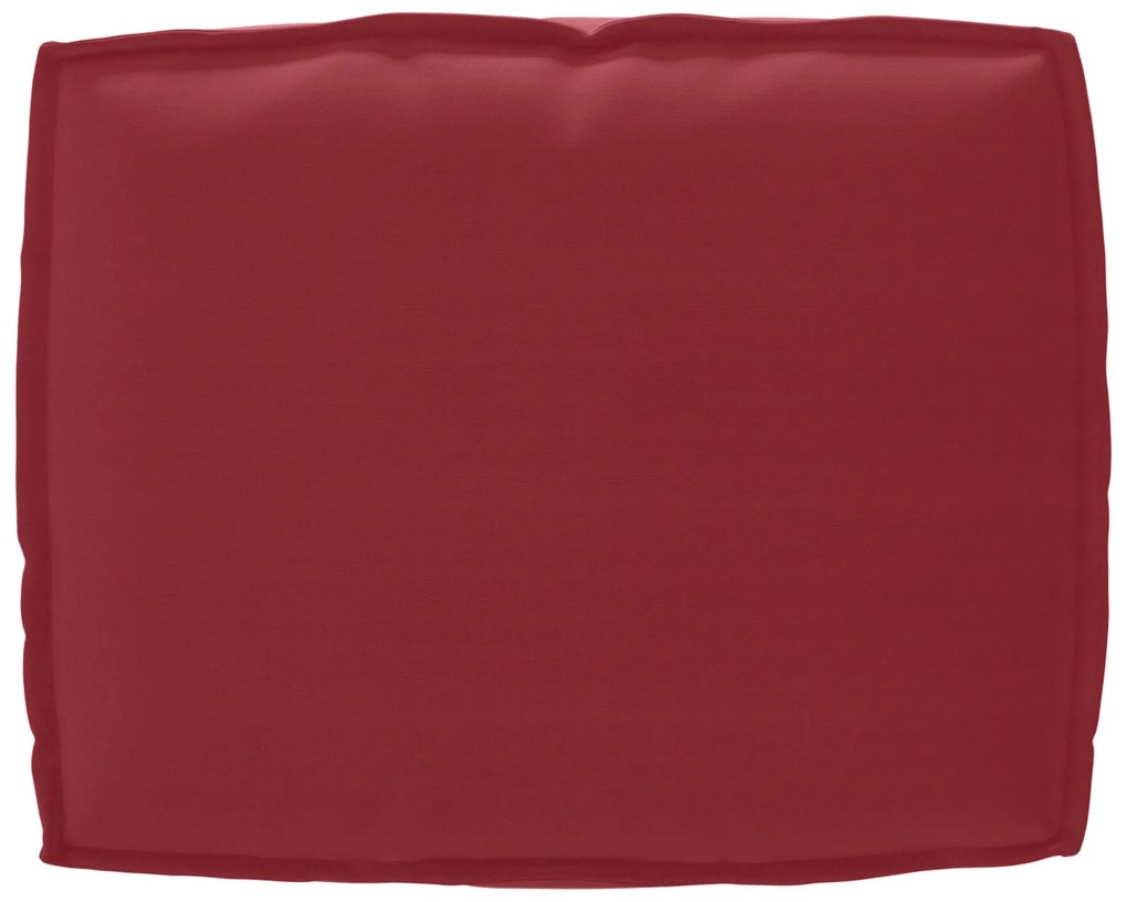 Conjunto de Almofadas para Palete 2 Peças Vermelho Vinho Tecido Oxford