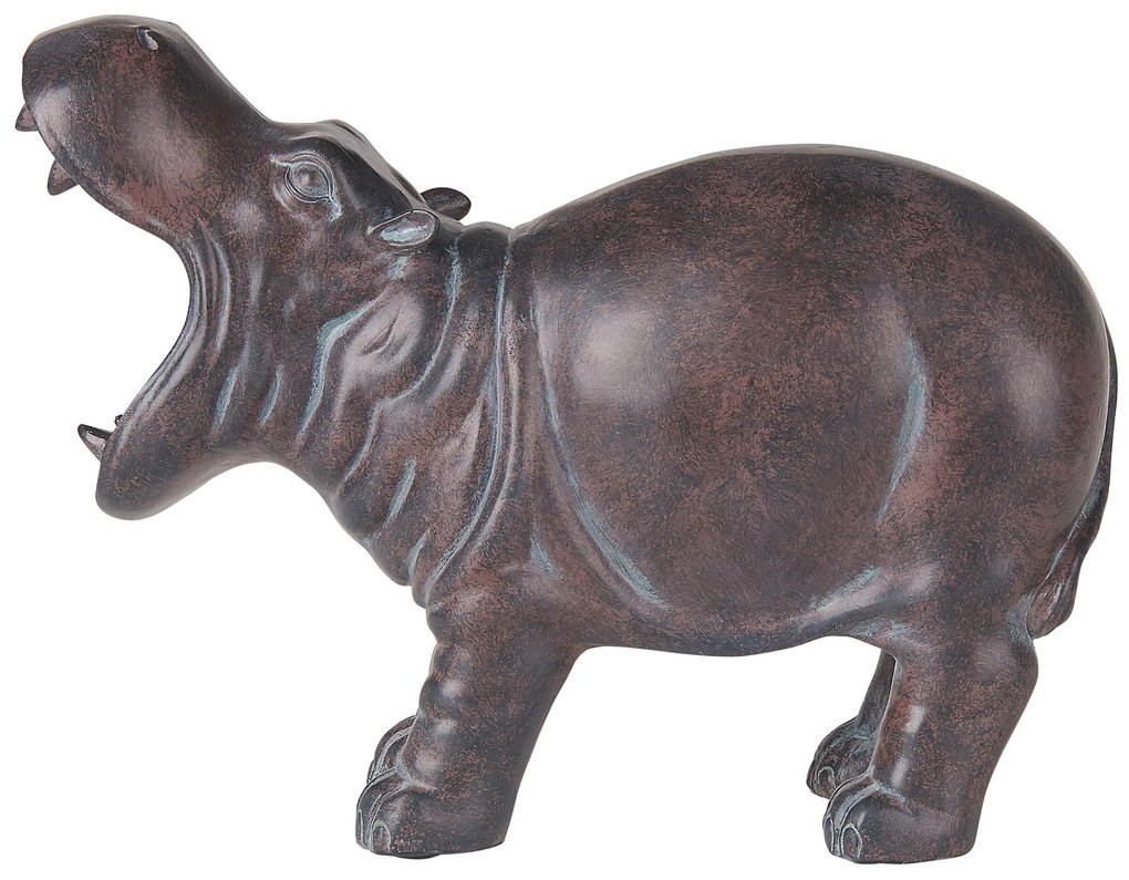Figura decorativa castanho escuro 23 cm BELBARI Beliani