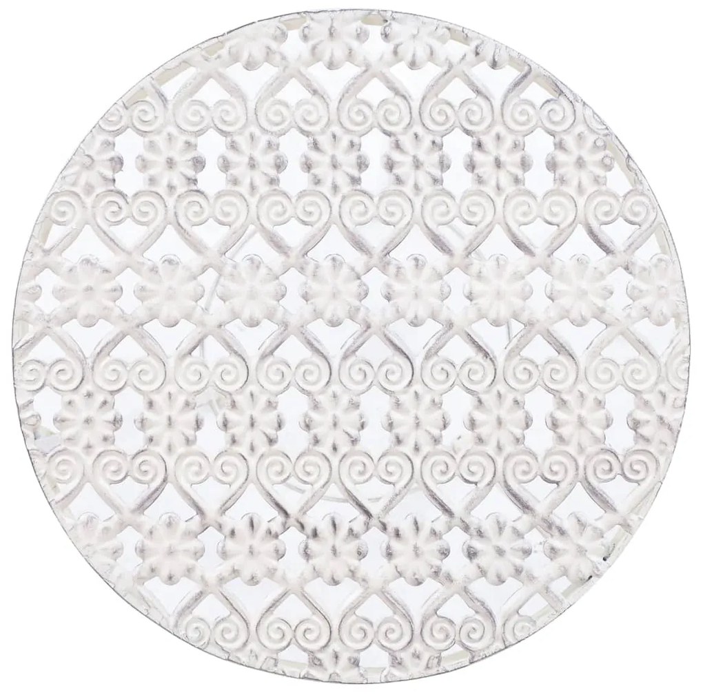 Suporte para plantas 3 pcs estilo vintage metal antigo branco