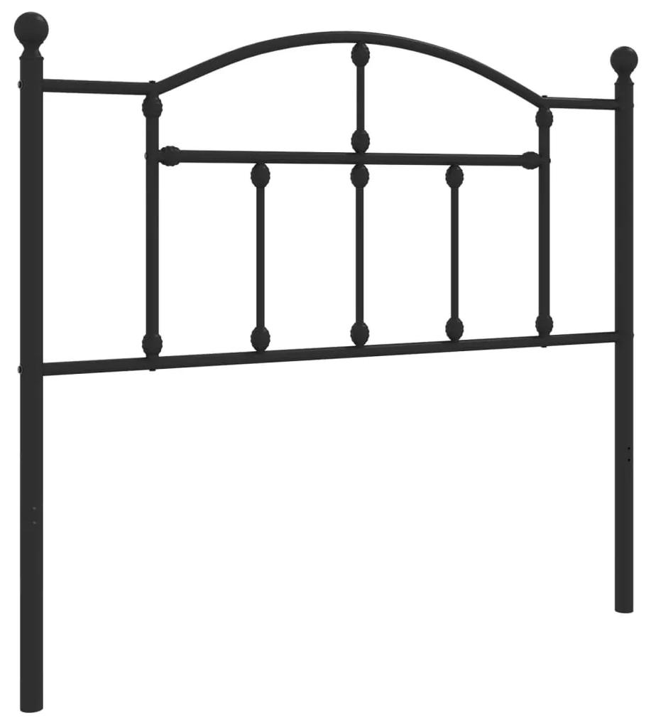 Cabeceira de cama 100 cm metal preto