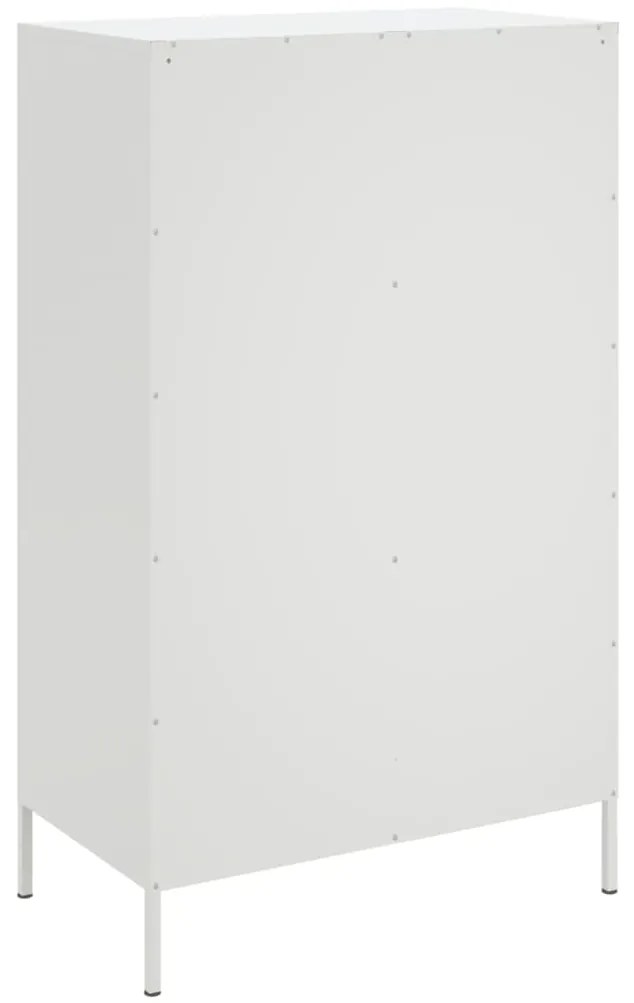 Aparador alto 68x39x113 cm aço branco