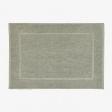 Tapete De Banho Retangular 50x80 Cm Em Algodão Danel Verde Laurel - Sklum