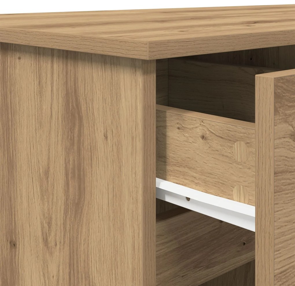Mesa vidaXL Artisan Carvalho 140x49x76 cm Madeira de engenharia