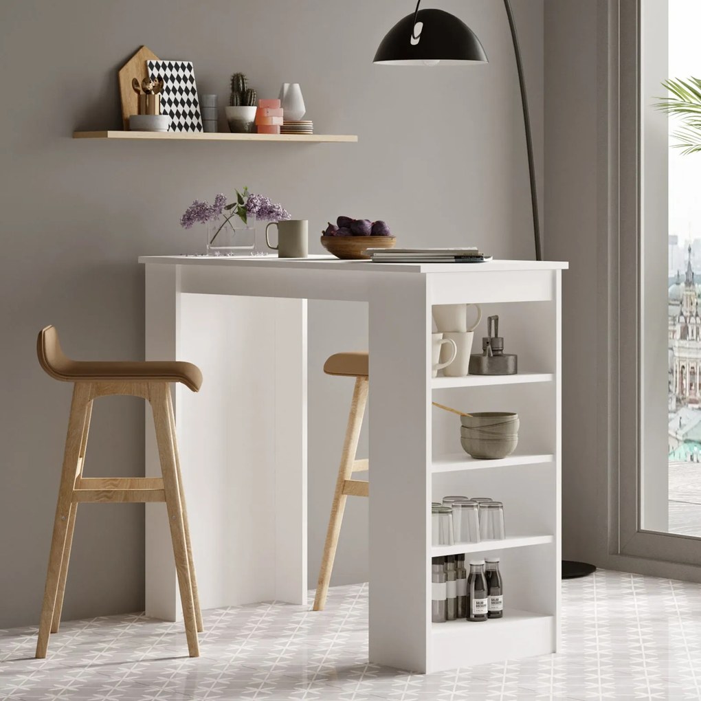 Mesa de Bar ST1 – Branco – 120x101,8x51,6 cm