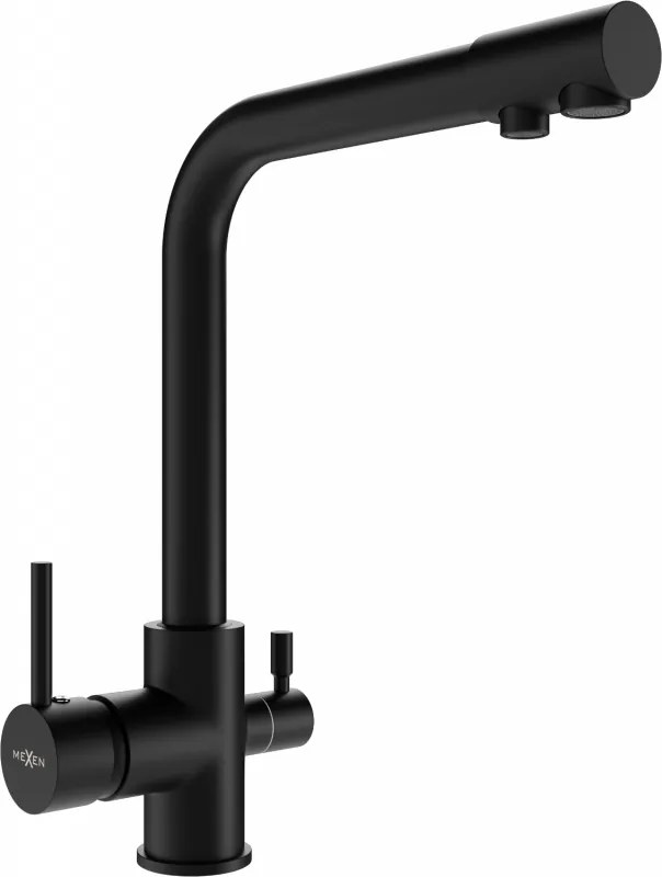 Mexen Duero torneira de cozinha, preta - 671600-70