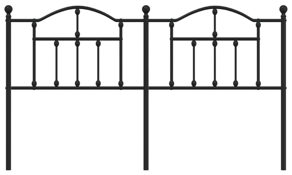 Cabeceira de cama 160 cm metal preto