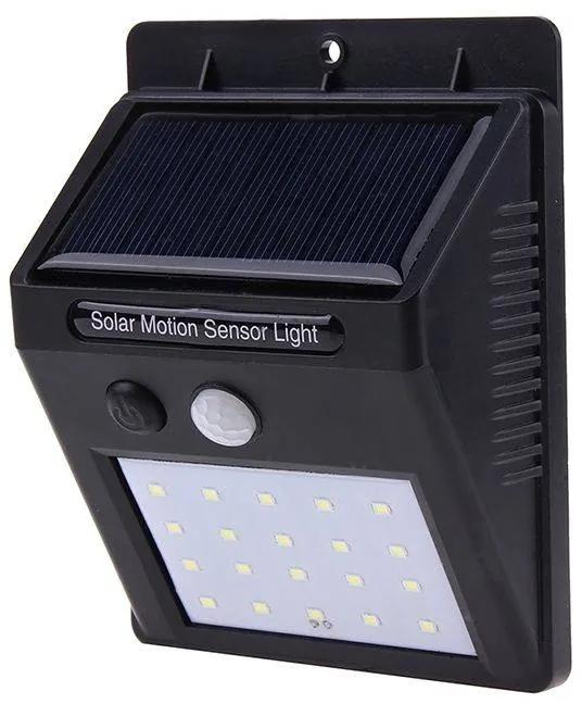 Luz Led Solar 20 led con Sensor Movimiento