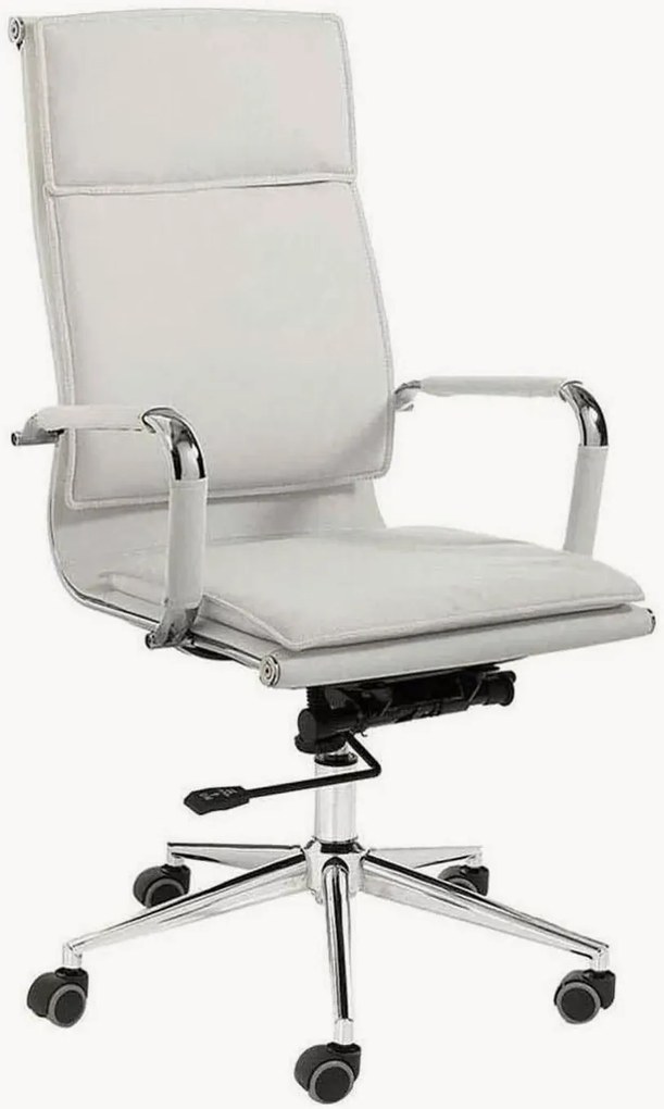 Cadeira de escritório em couro sintético regulável em altura Premier