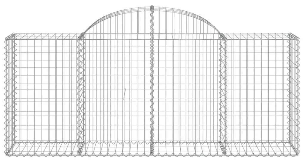 Cestos gabião arqueados 15pcs 200x50x80/100cm ferro galvanizado