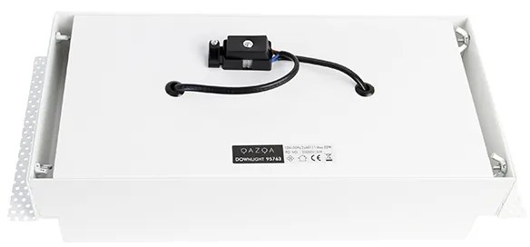 Foco embutido branco rotativo e inclinável AR111 sem moldura 2-luzes - Oneon Moderno