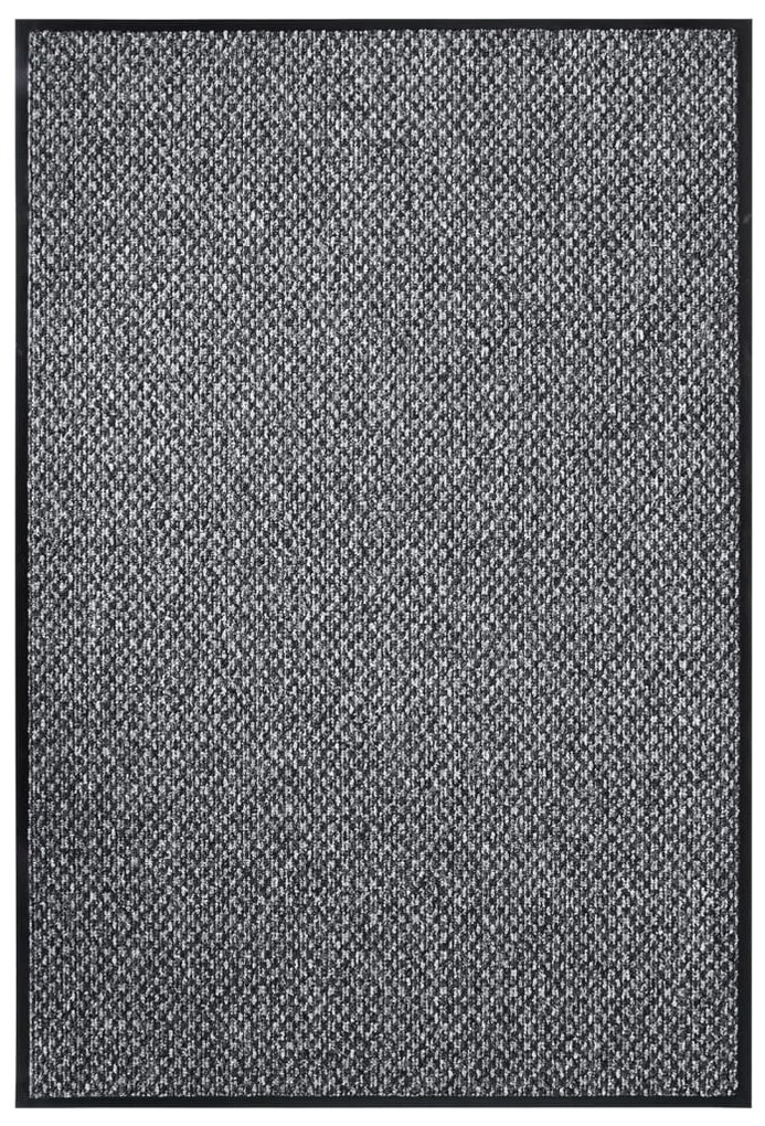 Tapete de porta 80x120 cm cinzento