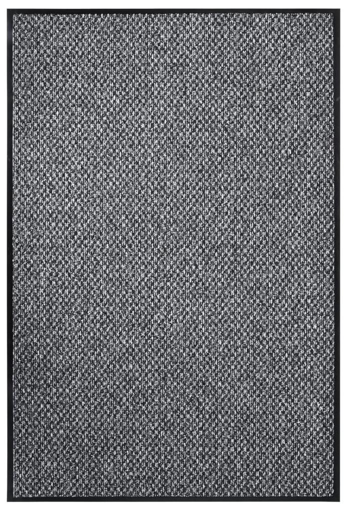 Tapete de porta 80x120 cm cinzento