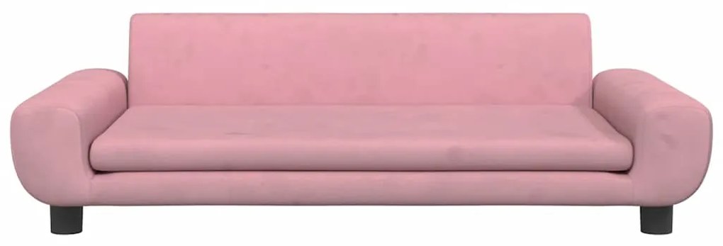 Cama para cães 100x54x33 cm veludo rosa