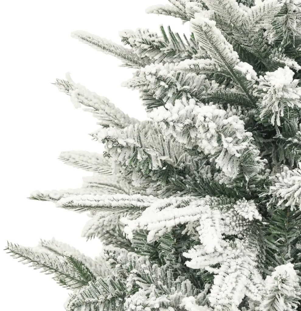 Árvore de Natal artificial com neve 120 cm PVC & PE verde