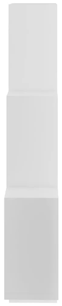 Estante de parede cúbica 78x15x93cm derivados de madeira branco