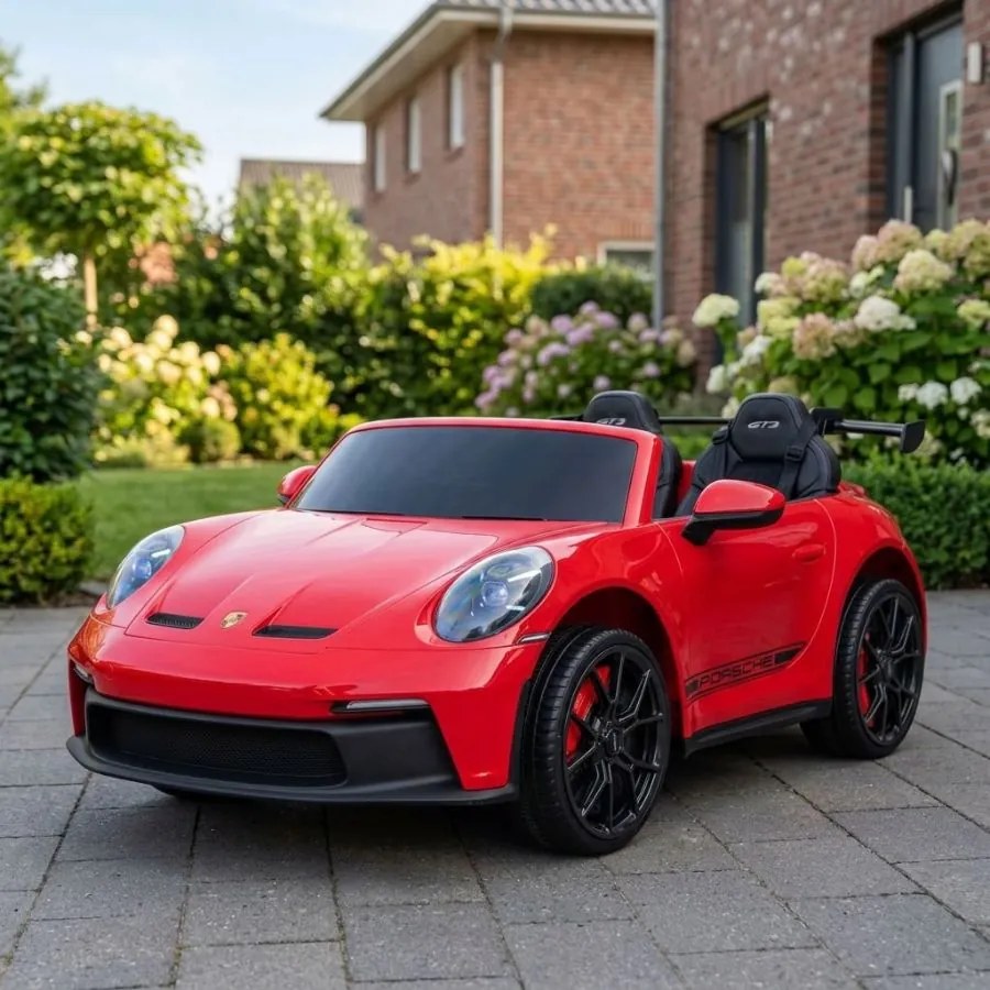 Carro elétrico para Crianças Porsche 911 GT3 STRONG MP4 24V, Rodas EVA, Vermelho