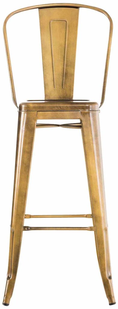 Conjunto de 2 bancos de bar Aiden 44 x 115 x 52 cm Dourado