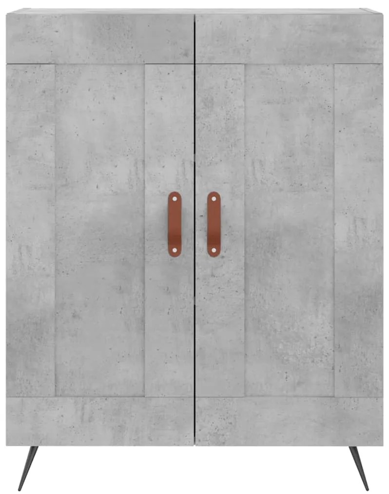 Armário alto 69,5x34x180 cm derivados de madeira cinza cimento