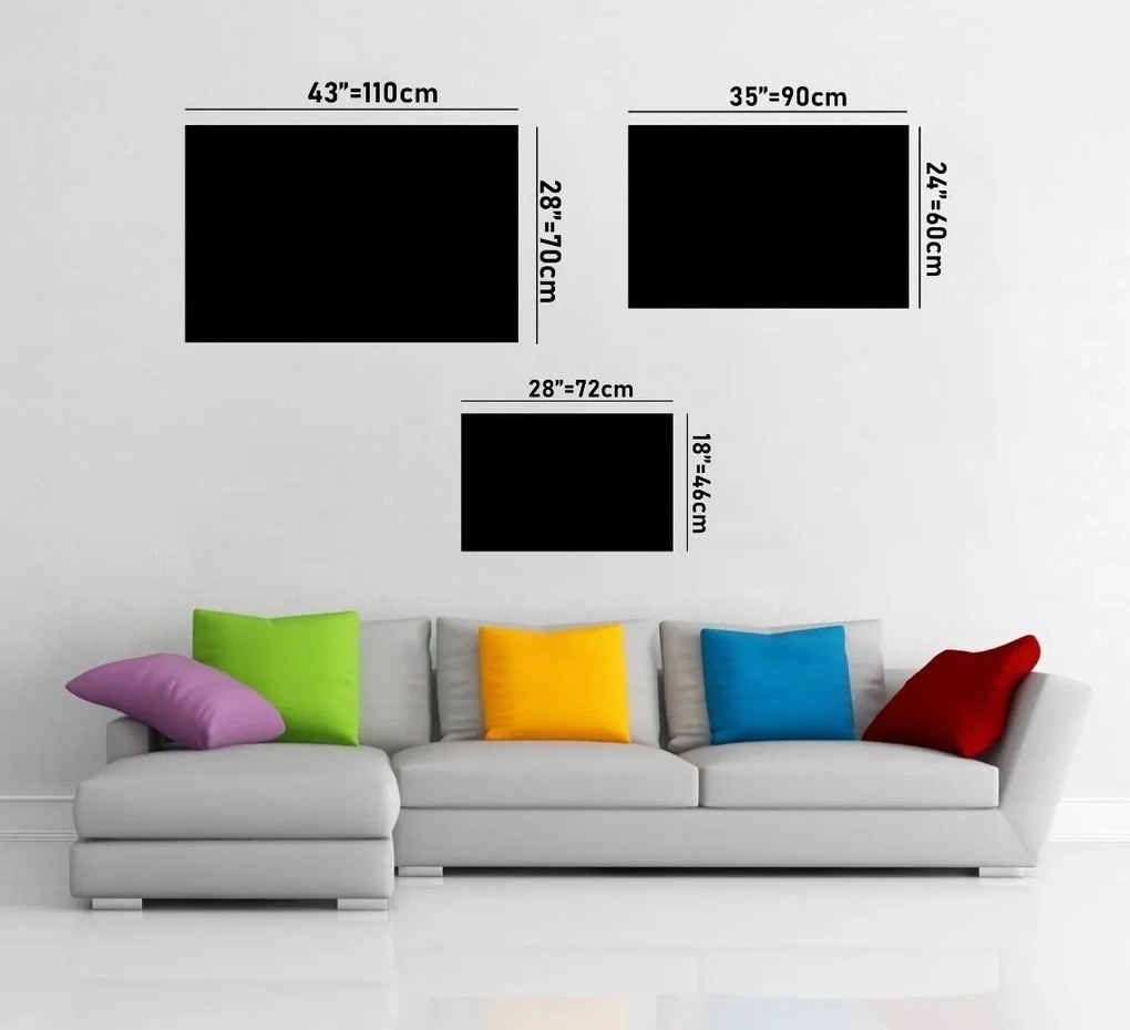 Pintura Decorativa em Vidro Temperado 0464 – Multicolor – 46 x 72 cm