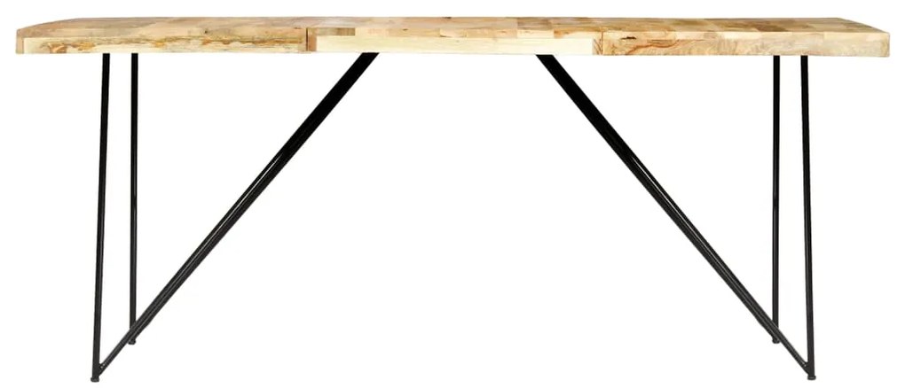 Mesa de jantar 180x90x76 cm madeira de mangueira maciça