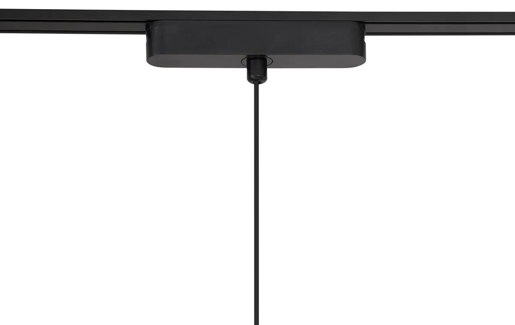 Sistema de iluminação de trilho moderno com 6 pendentes pretos monofásicos - Magnetic Vance