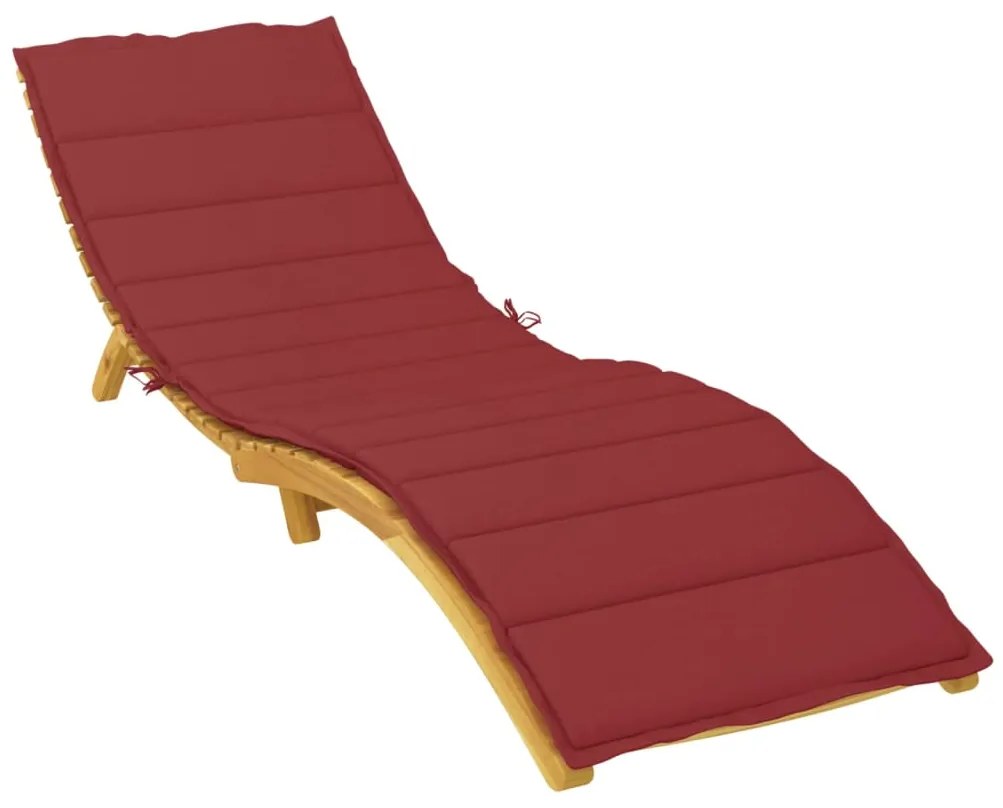 Almofadão p/ espreguiçadeira tecido oxford vermelho tinto
