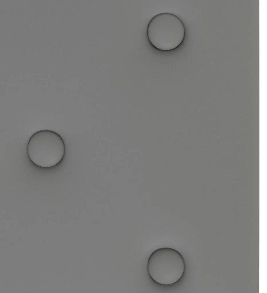 Painel de parede 12 pcs 60x30 cm couro artificial 2,16 m² cinza