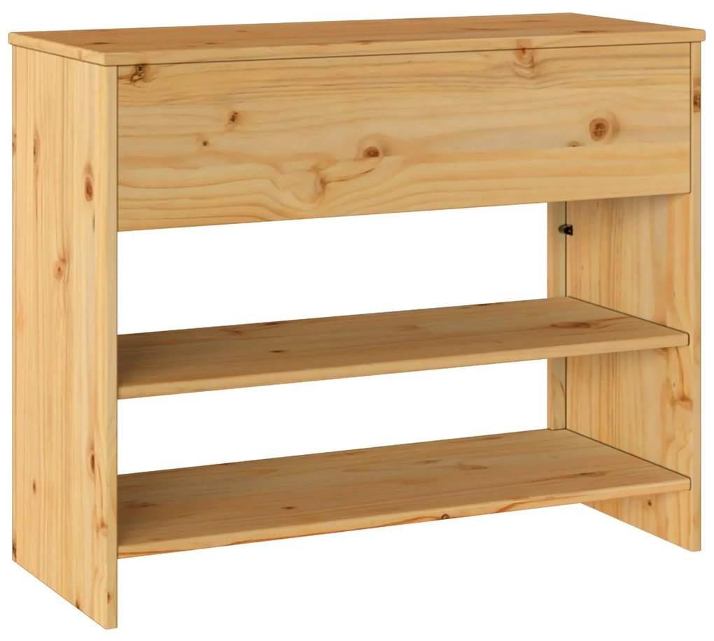 Mesa de Consola vidaXL "DRAMMEN" 89,5x37x73 cm Madeira Sólida de Pinhe