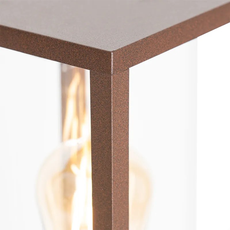 Candeeiro de pé para exterior industrial cor ferrugem 100 cm IP44 - Charlois Industrial