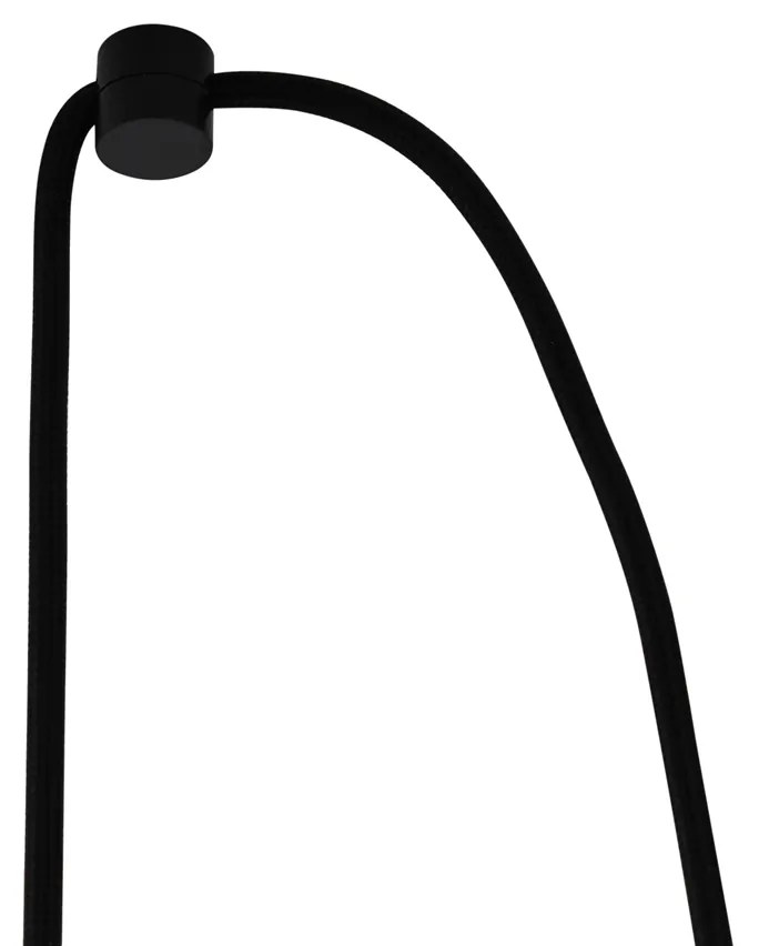 Candeeiro Pendente Japandi Preto com Bambu 2 Luzes - Kea