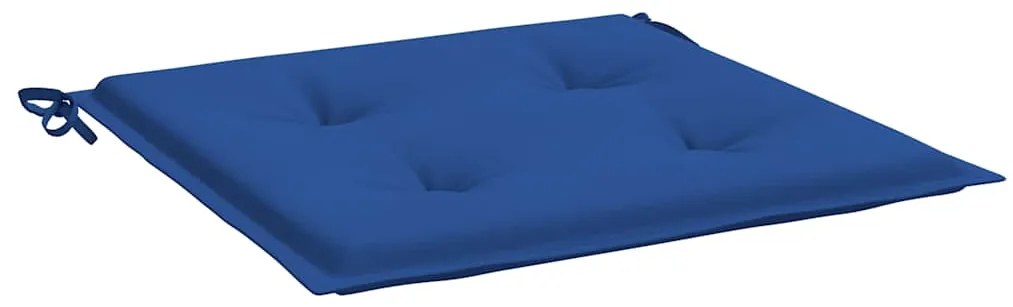 Almofadões p/ cadeiras jardim 6 pcs 40x40x4 cm oxford azul real