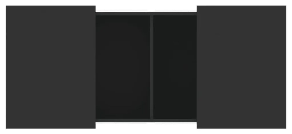Mesa de centro 80x55x40 cm derivados de madeira preto