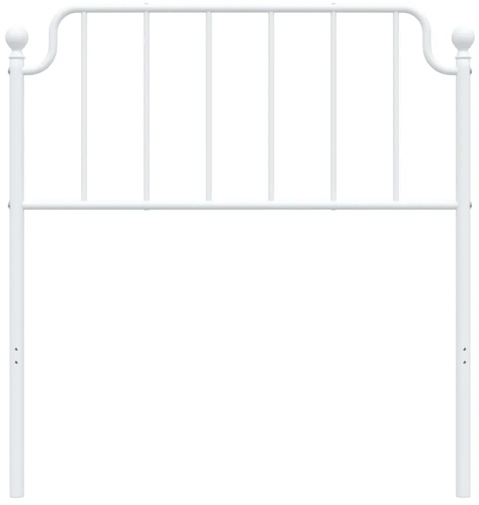 Cabeceira de cama 90 cm metal branco