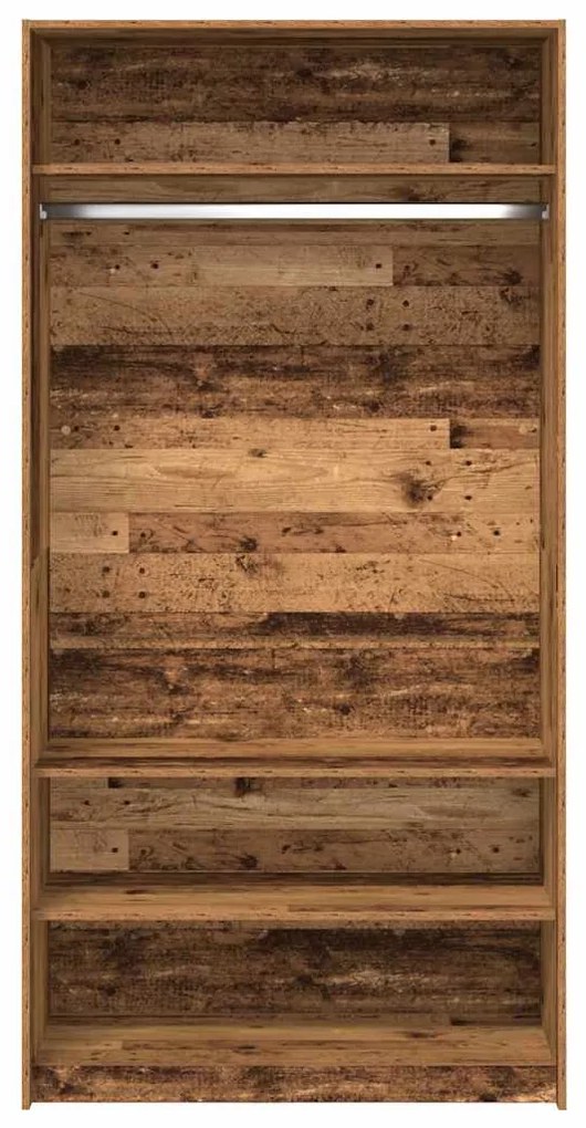 Roupeiro 100x50x200 cm derivados de madeira madeira velha