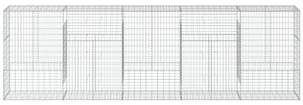 Cesto gabião com cobertura 500x50x150 cm ferro galvanizado