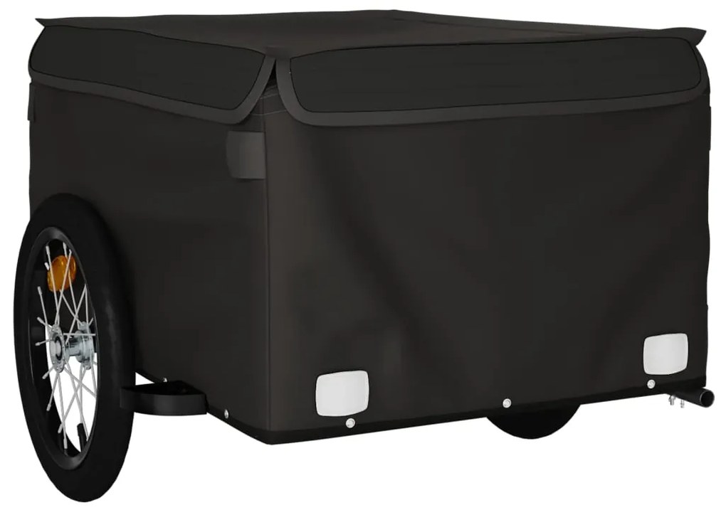 Reboque para bicicleta 45 kg ferro preto