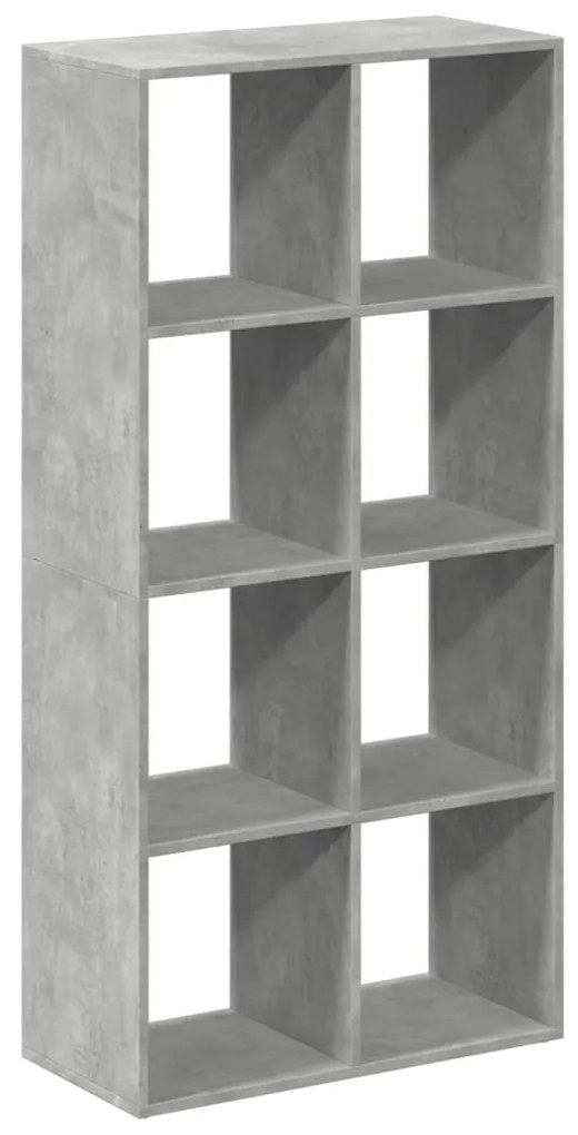 Estante divisória 69,5x29x137,5 cm deriv. madeira cinza cimento