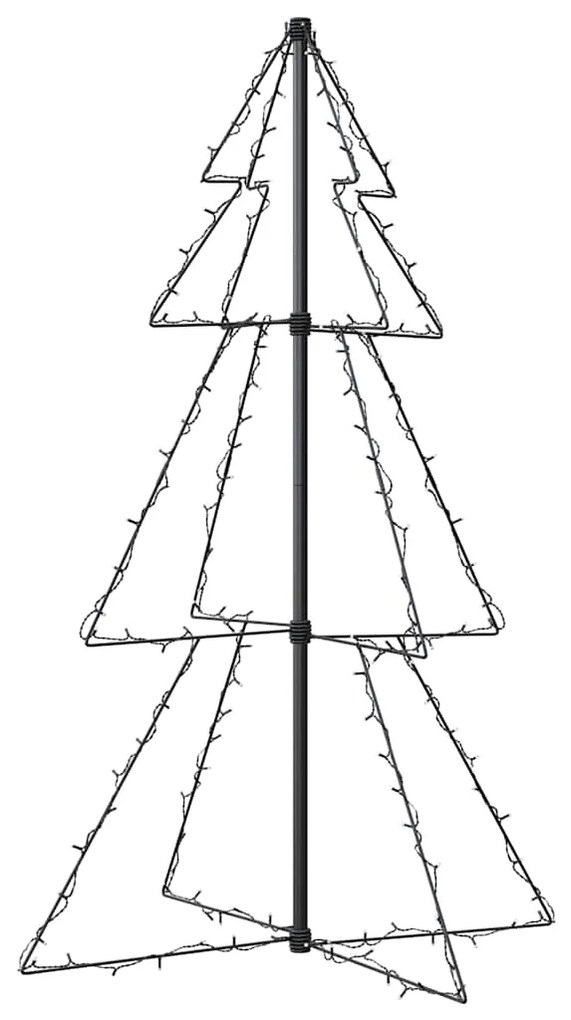 Árvore de Natal em cone 160 LEDs 78x120 cm interior e exterior
