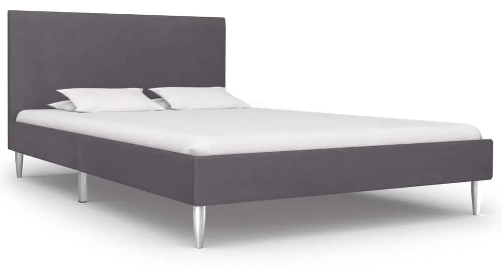 280947 vidaXL Estrutura de cama 120x200 cm tecido cinzento