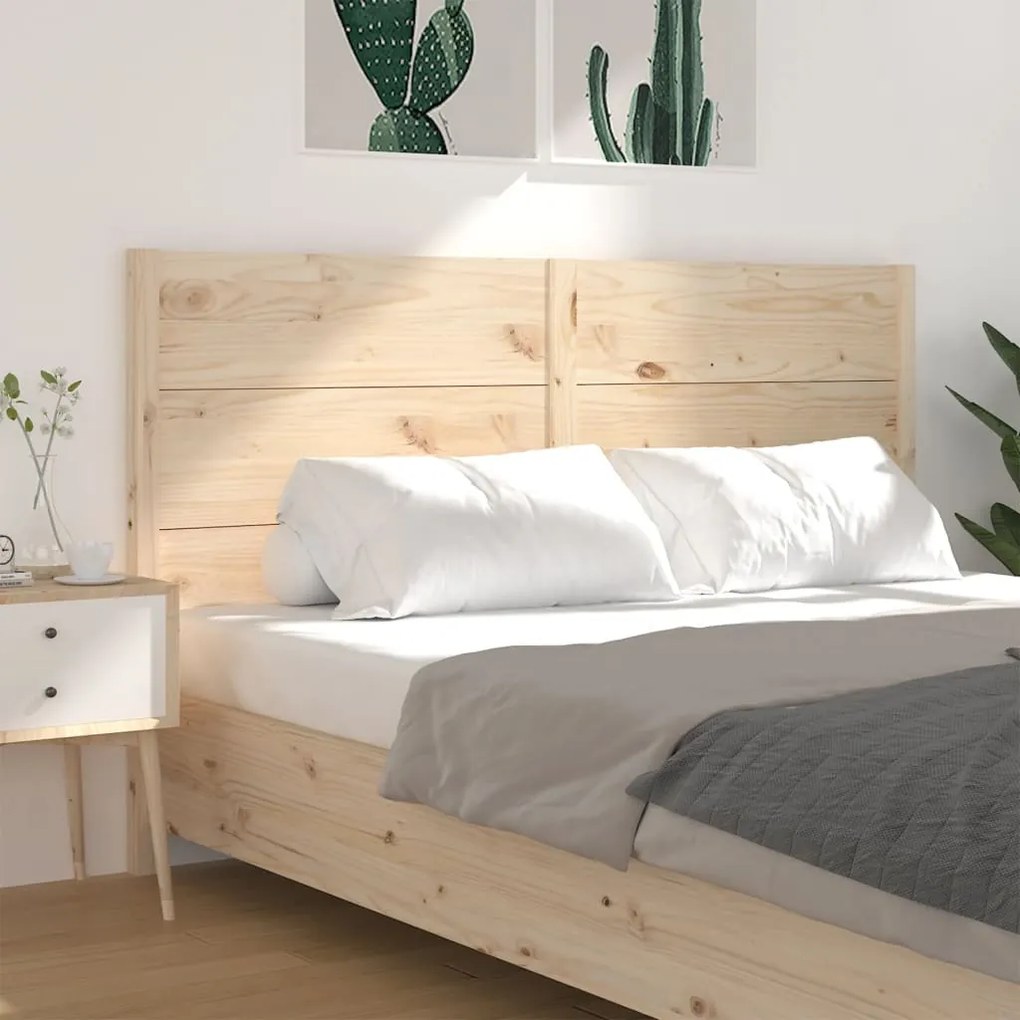 Cabeceira de cama 206x4x100 cm pinho maciço