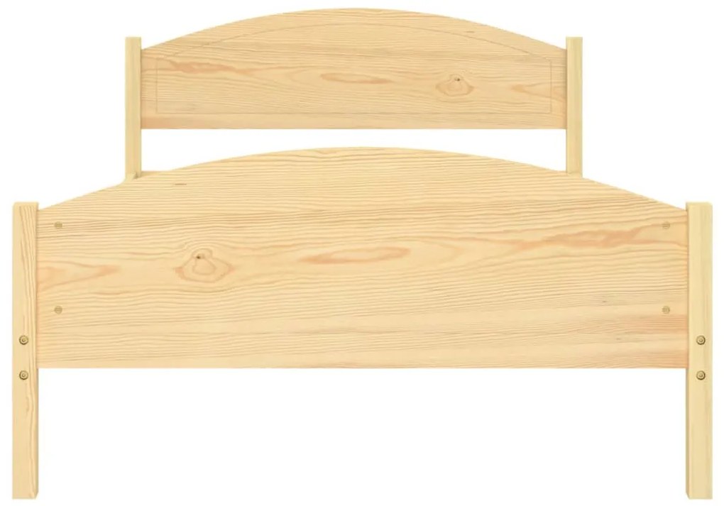 Estrutura de cama 120x200 cm pinho maciço