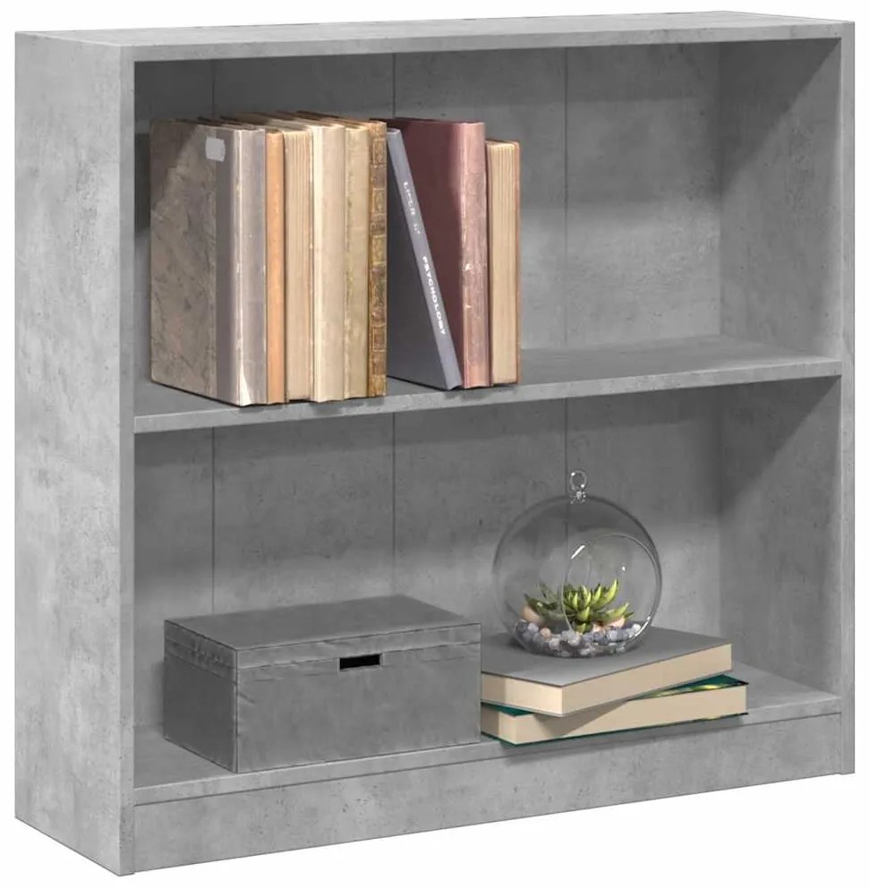 Estante 80x24x75 cm contraplacado cinzento cimento