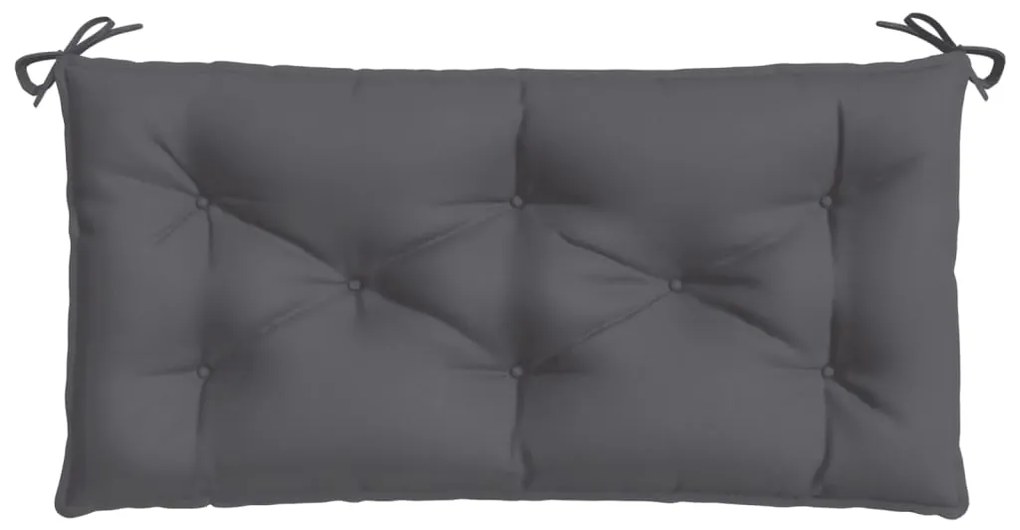 Almofadão p/ banco de jardim 110x50x7cm tecido oxford antracite