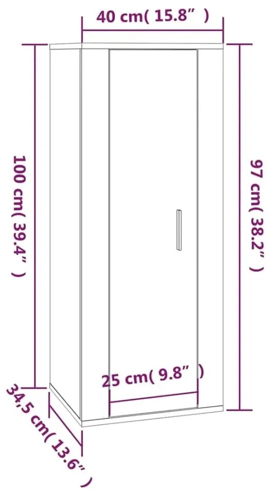 5 pcs conjunto móveis de TV madeira processada branco brilhante