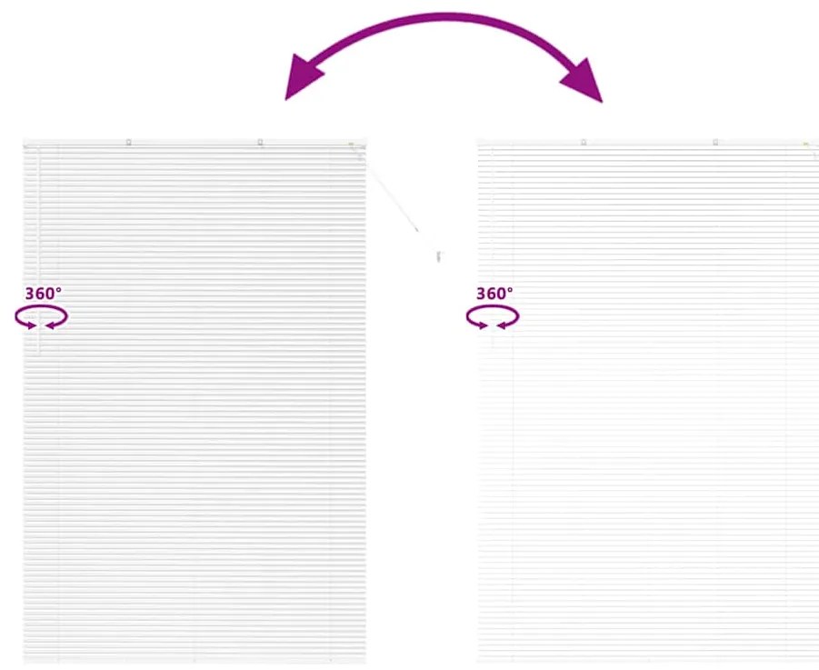 Persiana de Janela com cortinas Outros Manual Branco 150 x 220 cm Alum