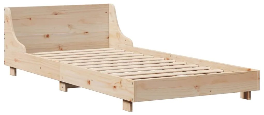 Cama sem colchão 90x200 cm madeira de pinho maciça