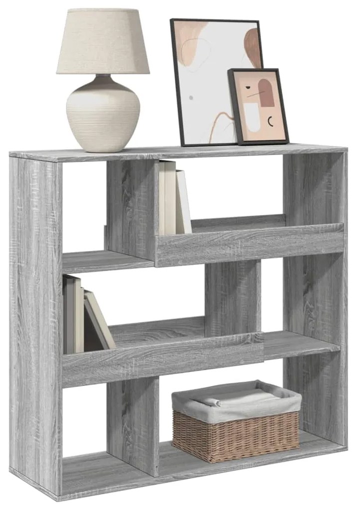 Estante/divisória 100x33x94,5 cm cor cinzento sonoma